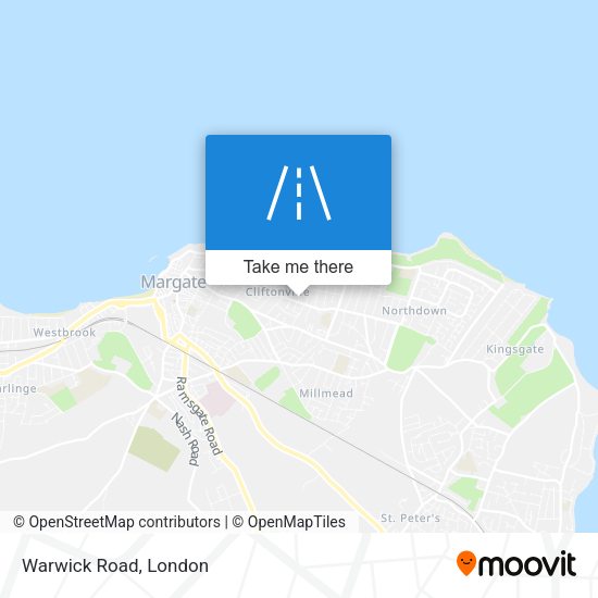 Warwick Road map