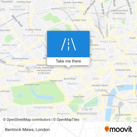 Bentinck Mews map
