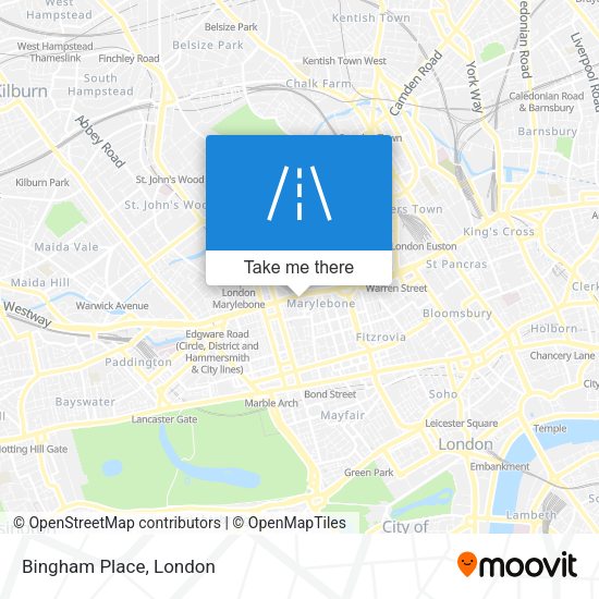 Bingham Place map