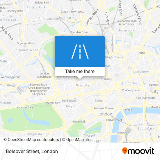 Bolsover Street map