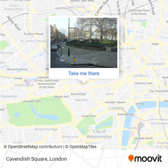 Cavendish Square map