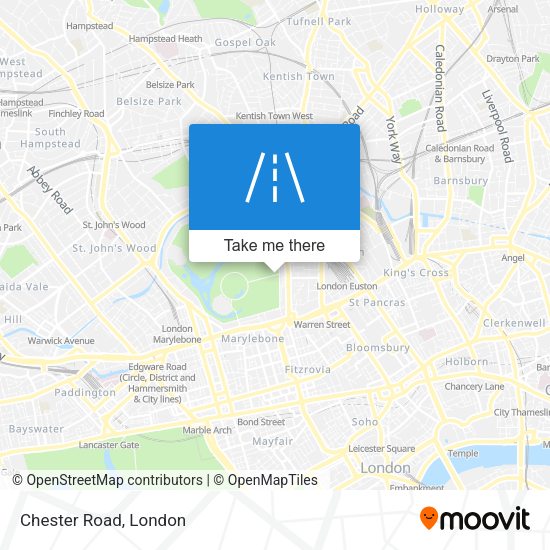 Chester Road map