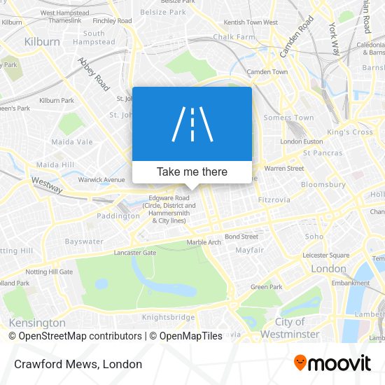 Crawford Mews map