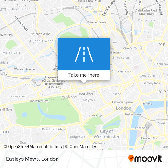 Easleys Mews map