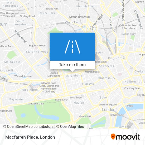 Macfarren Place map