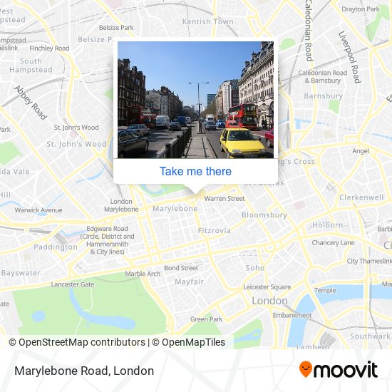 Marylebone Road map