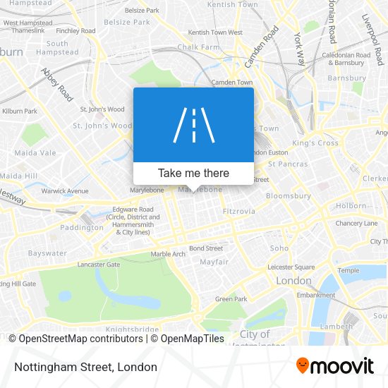 Nottingham Street map