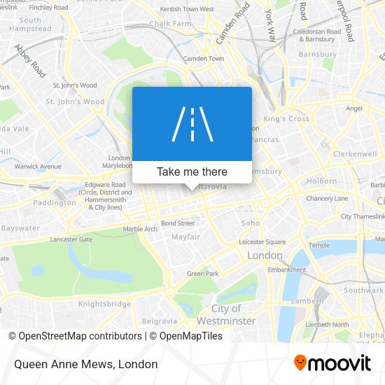 Queen Anne Mews map