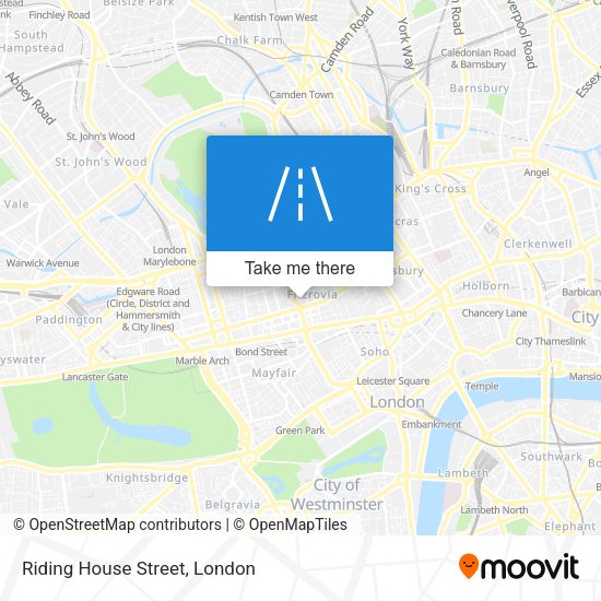 Riding House Street map