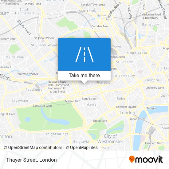 Thayer Street map