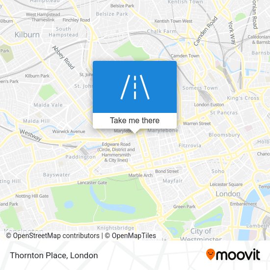 Thornton Place map