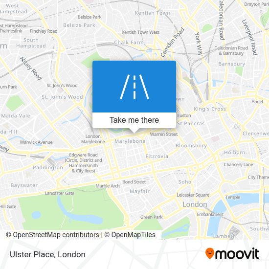 Ulster Place map