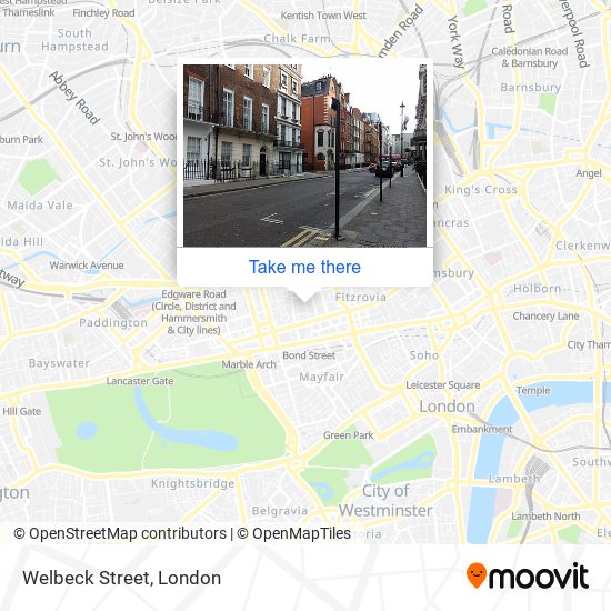 Welbeck Street map