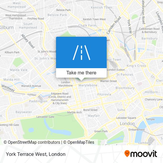 York Terrace West map