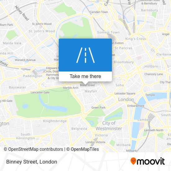 Binney Street map