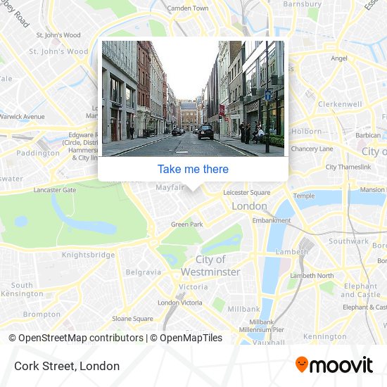 Cork Street map