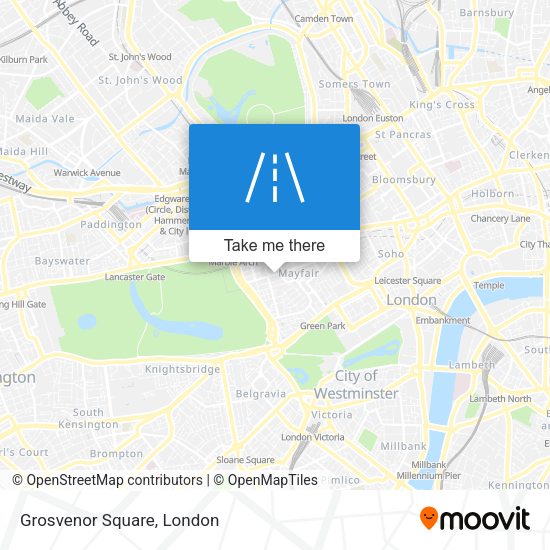 Grosvenor Square map