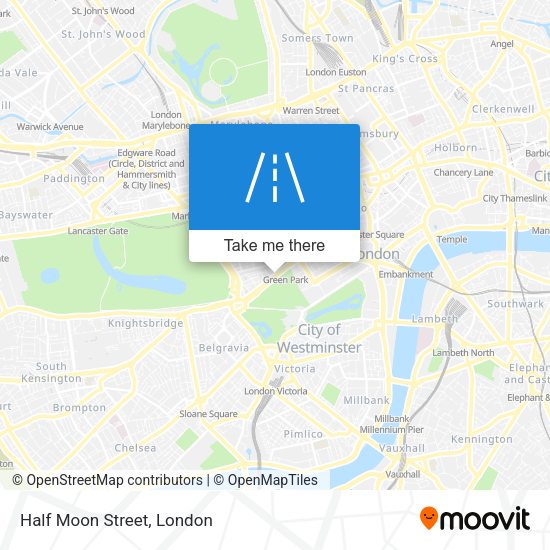 Half Moon Street map