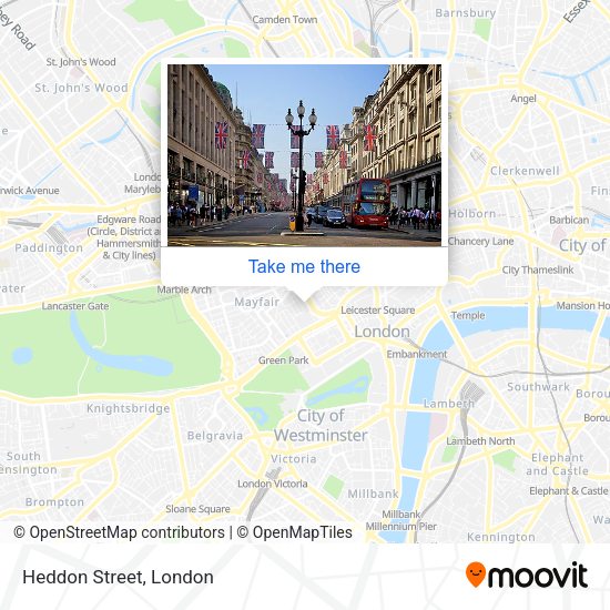 Heddon Street map