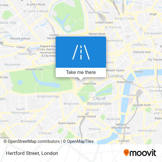 Hertford Street map