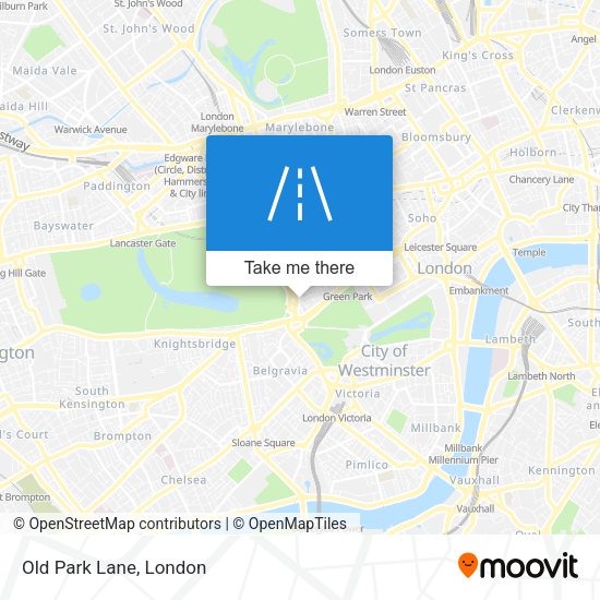 Old Park Lane map