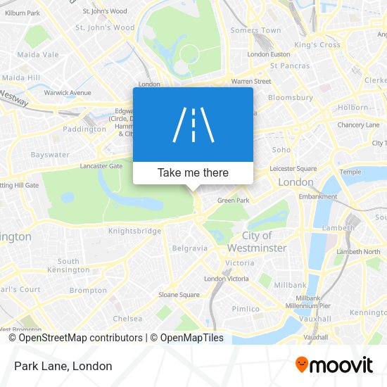 Park Lane map