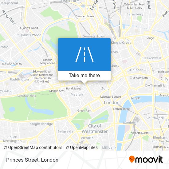 Princes Street map