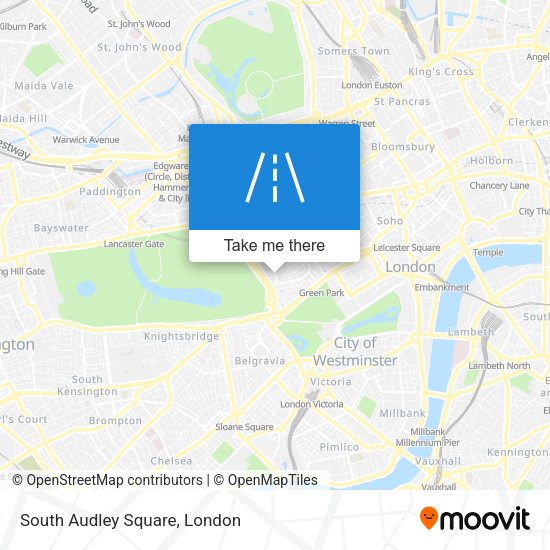 South Audley Square map