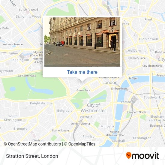 Stratton Street map