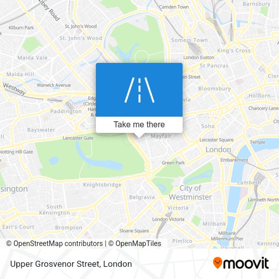 Upper Grosvenor Street map