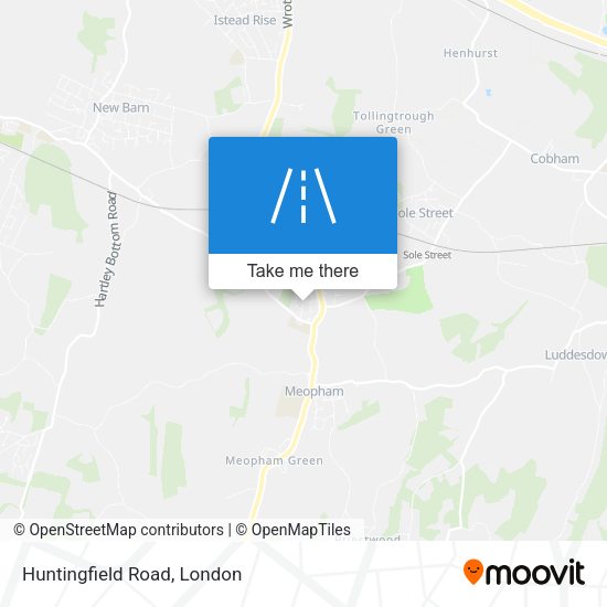 Huntingfield Road map