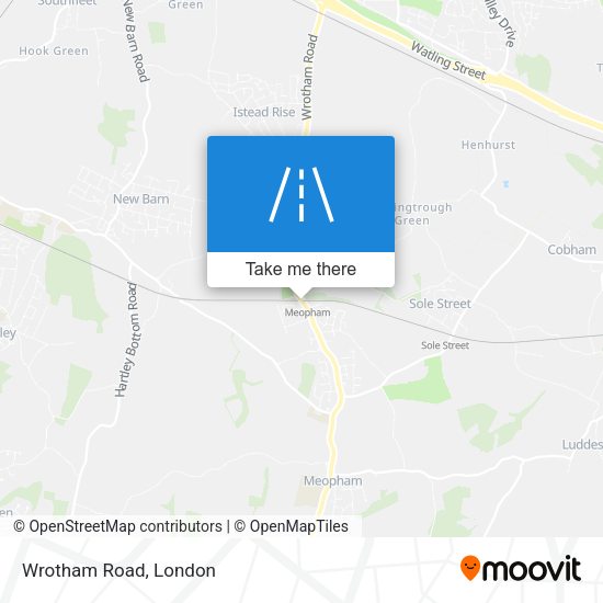 Wrotham Road map