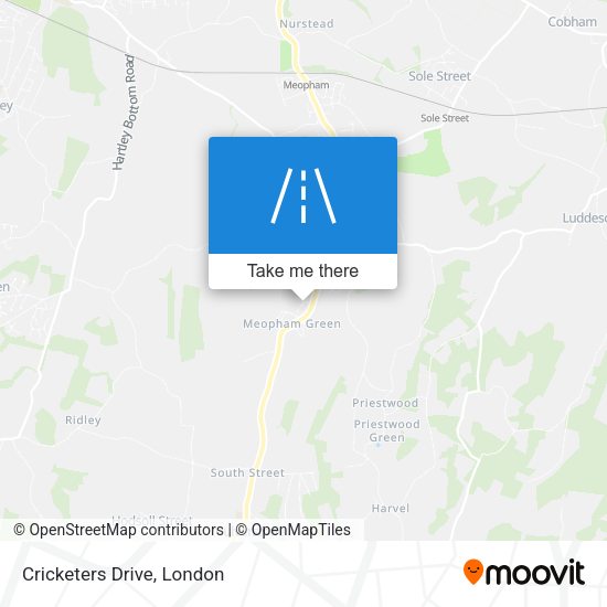 Cricketers Drive map