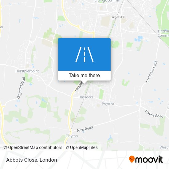 Abbots Close map
