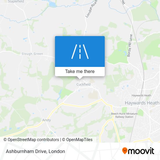 Ashburnham Drive map