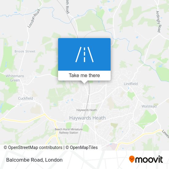 Balcombe Road map