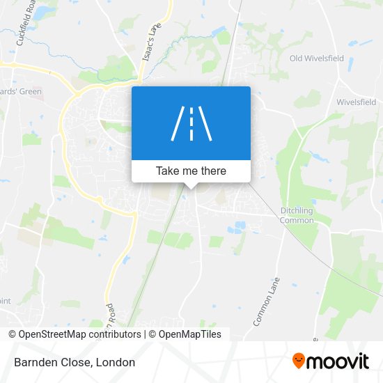 Barnden Close map