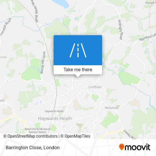 Barrington Close map