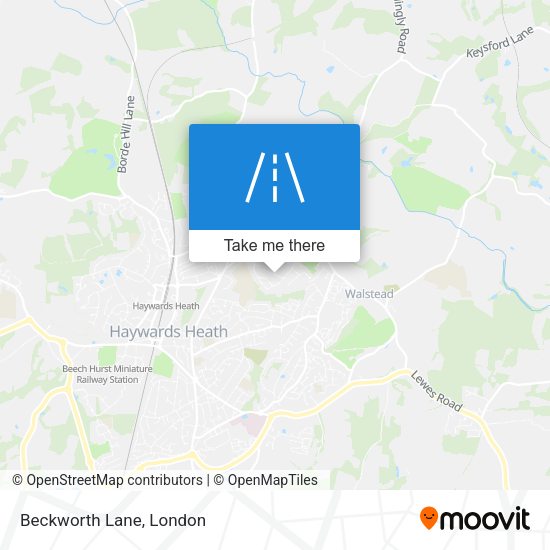 Beckworth Lane map