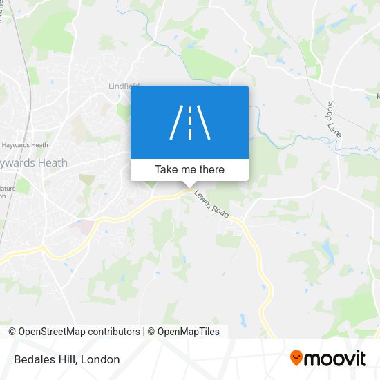 Bedales Hill map