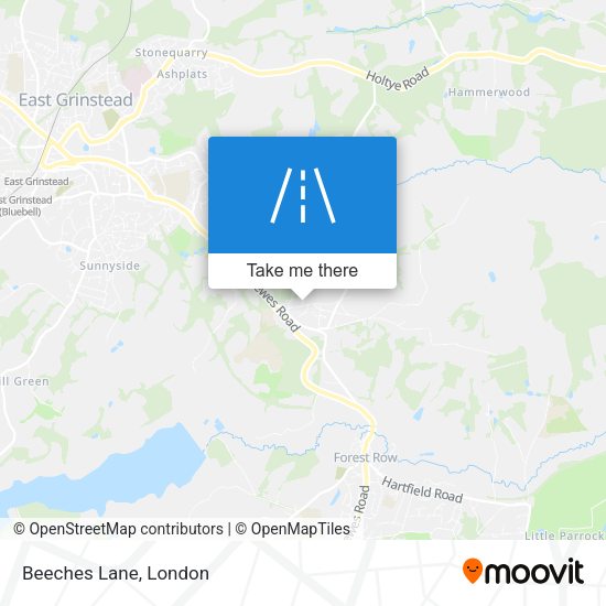 Beeches Lane map
