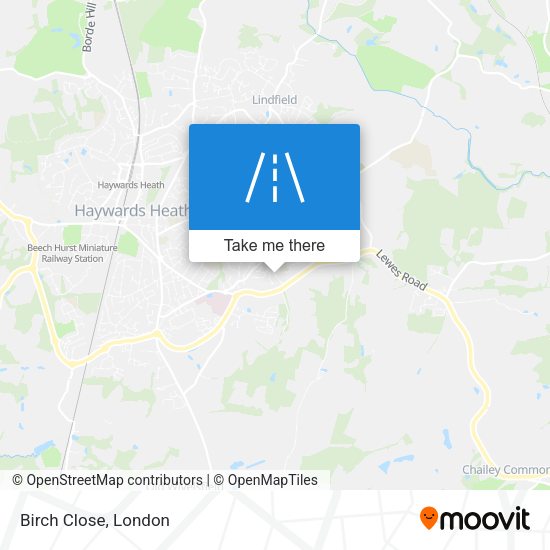 Birch Close map