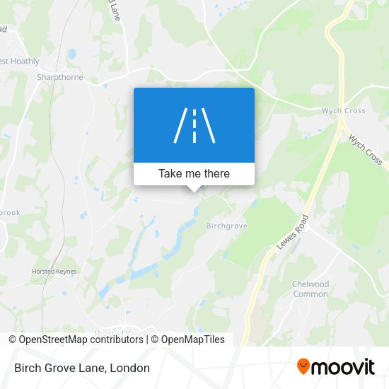 Birch Grove Lane map