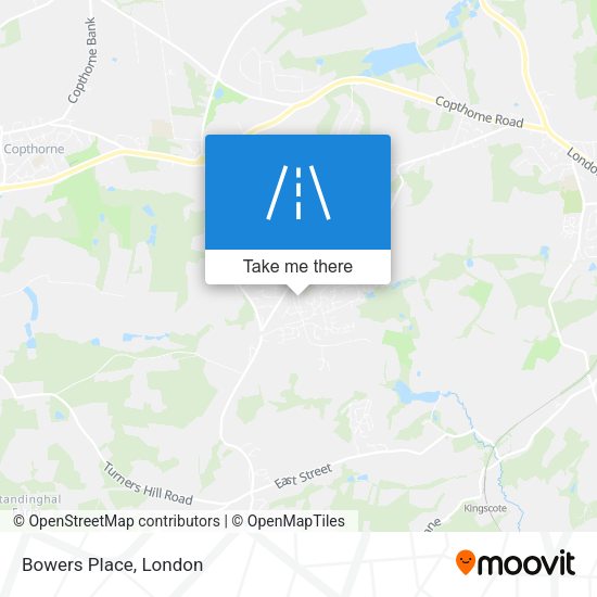 Bowers Place map