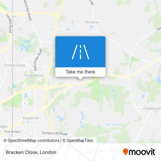 Bracken Close map