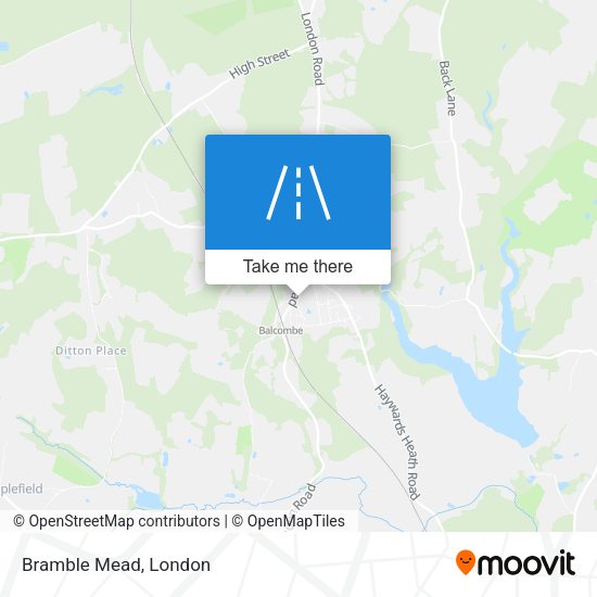 Bramble Mead map