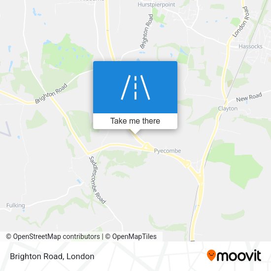 Brighton Road map