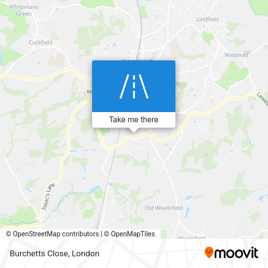 Burchetts Close map