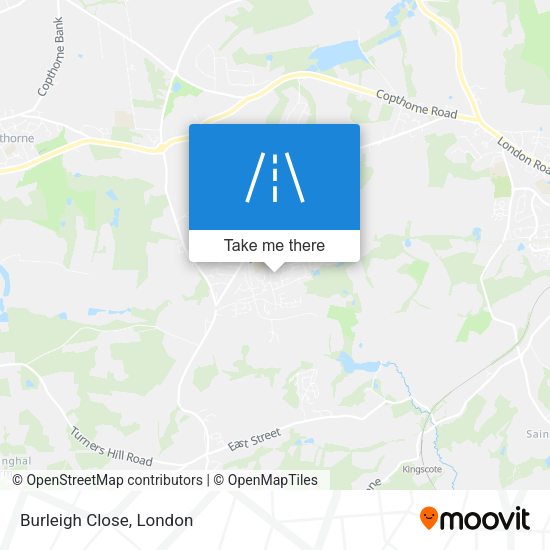 Burleigh Close map