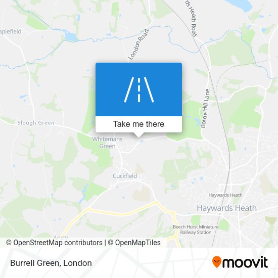 Burrell Green map